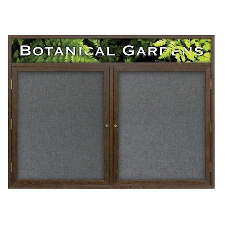 United Visual Products Open Faced Traditional Corkboard, 60x36" UV643A-BRONZE-BLACK